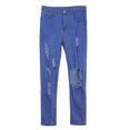 thumbnail image 2 of pantalones vaqueros de mujer mujeres rasgadas apenadas ajuste delgado estirar flaco pantalones de mezclilla jeans legging l L Magideal pantalones vaqueros de mujer, 2 of 7
