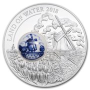 2018 Cook Islands Silver Royal Delft™ Land of Water Windmill