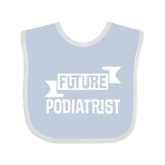 Inktastic Future Podiatrist Foot Doctor Boys or Girls Baby Bib