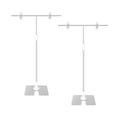 thumbnail image 3 of 2 soportes ajustables para carteles en forma de T con clip, resistentes soportes de acero para publicidad, expositores y tiendas minoristas., 3 of 8