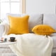 thumbnail image 4 of 2 Fundas De Cojines 30 × 50 Cm Amarillo Mostaza Decorativo Nórdico Sala De Estar Funda De Almohada para El Hogar Terciopelo Suave Cojín para Silla De Oficina Rectangular De Doble Cara De Color Sólido, 4 of 5