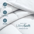 thumbnail image 4 of Bare Home Ultra-Soft 1800 Collection Down Alternative Comforter Duvet Insert - Oversized King, White, 4 of 9