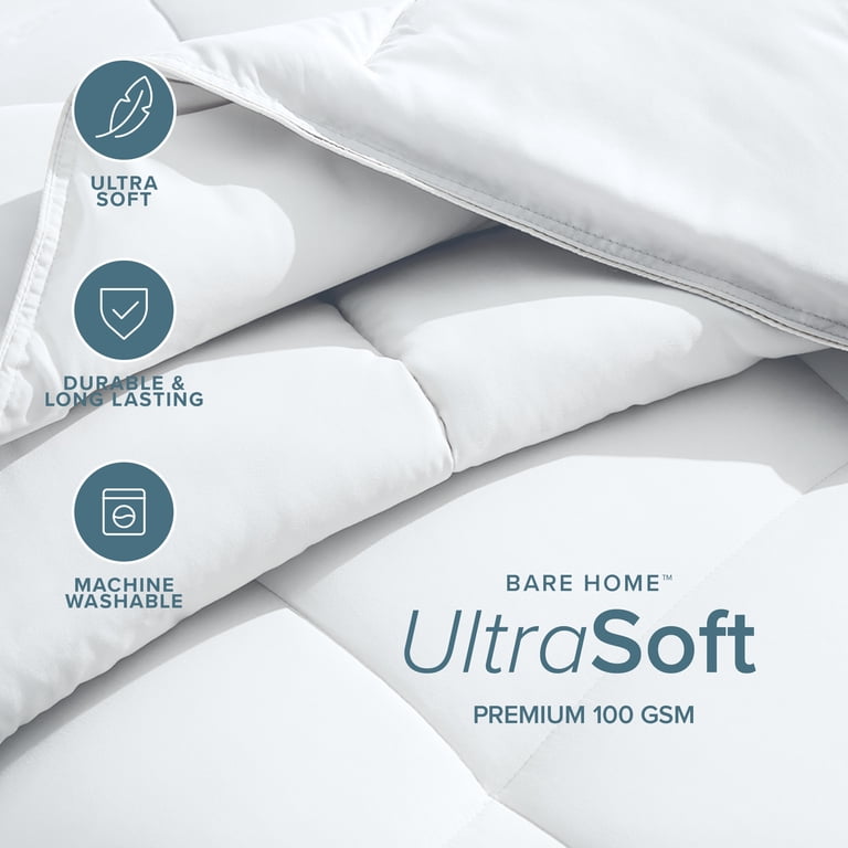 Bare Home Ultra-Soft Down Alternative Duvet Insert, King photo 3