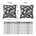 thumbnail image 2 of Fuzoiu Lilies Flowers Print Square Pillow Cover,Hidden Zipper Design,Luxury Square Pillow Case, Throw Pillow,Couch Cushion-22"x22", 2 of 7