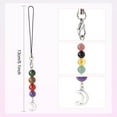 thumbnail image 2 of 6pcs Gemstone Phone Charms Beaded Hanging Charms with Alloy Pendants Mobile Phone Straps Lanyard Charms for Women Purse Keychain Pendants Moblie Phone Cases Home Decor Colorful, 2 of 7