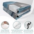 thumbnail image 4 of King Quilt Set 96''x106'', Blue Grey Lightweight Summer Bedspread Coverlet Set with 2 Pillow Shams, Modern Oil Painting Art Abstract Breathable All Season Quilt Bedding for Bedroom/Guest Room, 4 of 9