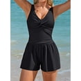 thumbnail image 2 of Asoul Romper Swimsuits for Women Tummy Control One Piece Swimsuits with Shorts Slimming Bathing Suits, 2 of 8