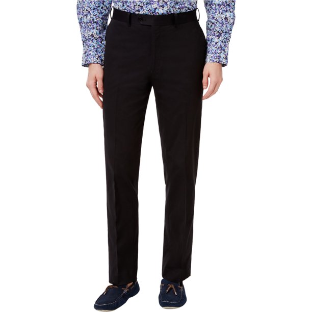 Pantalones casuales Tallia para hombre ajustados color negro 34 W x 30 L