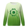 thumbnail image 4 of Pntutb Grande Taille Liquidation! Mode de la Saint-Patrick Chandail Décontracté à Manches Longues à Col Rond Imprimé pour Femmes Hauts Blouse, 4 of 4