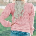 thumbnail image 3 of GigrtiJin Womens Oversized V-Neck Tops 2025 Trendy Long Sleeve Solid Color Blouses Button Decor Casual Shirts, 3 of 4