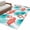 Blue, variant on Pink Flamingo Tropical Round Rug 3.3ft Washable Circle Entryway Rugs Non Slip Summer Palm Leaves Botanical Area Rug Indoor Floor Carpet for Bedroom Kitchen Living Room Home Office Dining Room Nursery