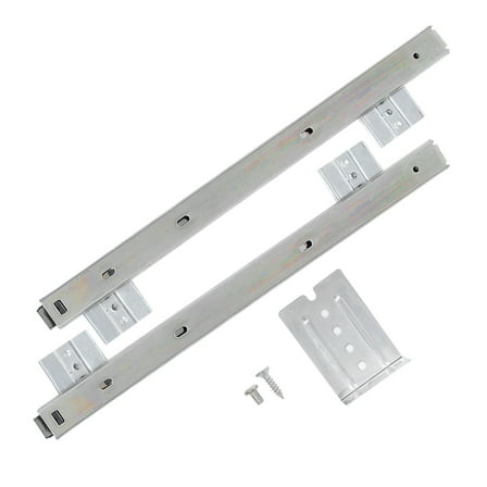 OATIPHO 1Pair Multi Functional White Keyboard Slide Rail with Strong Bearing Capacity for Office Keyboard Tray