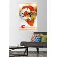 thumbnail image 2 of Trends International NHL Calgary Flames - Mask 20 Wall Poster with Magnetic Frame 22.375" x 34" Premium Print and White Hanger Bundle, 2 of 5