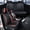 Black & Red Lines, variant on 2019 Car Seat Cover for Infiniti Q70 , Red Edge Car Seat Covers, Waterproof PU Leather 5 Piece Full Set Non-slip Beautify Interior, Protect Car Seats
