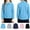 Blue, variant on Kids School Uniform Long Sleeve Polo Shirt Back to School Button Closure Comfortable Breathable Fabric