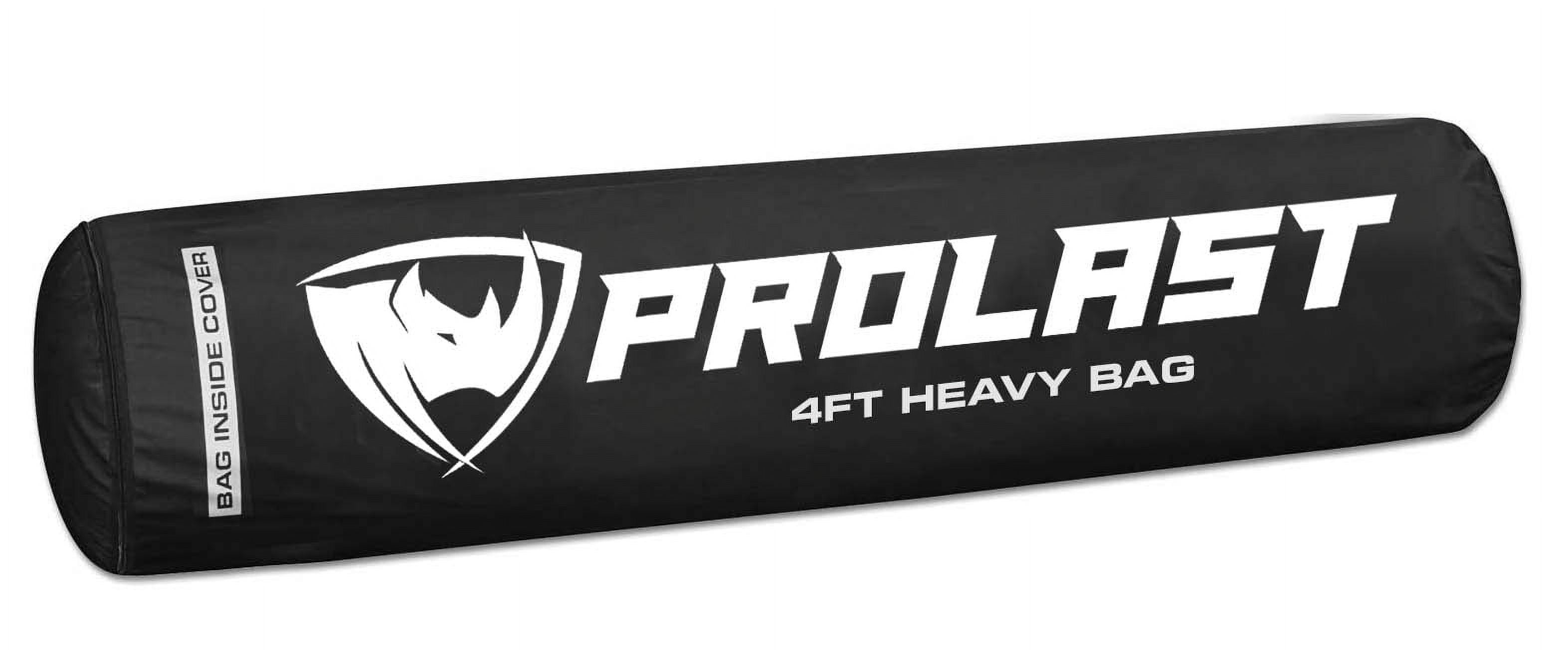 PROLAST Heavy Punching Bag 4 FT 80 LB - Banana Bag Great for Kickboxing, MMA and Muay Thai. Two-Toned ( Black and Yellow )