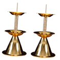 thumbnail image 4 of TISHITA 2Pcs Metal Candlestick,Buddhist Tealight Candle Holders Candle Stand Ghee Lamp Butter Lamp Holder for Mantel,Dinner,Farmhouse, 4 of 8