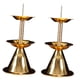 thumbnail image 4 of Candelabro de Metal de 2 uds, portavelas budistas, soporte para velas, lámpara de ghee, soporte para lámpara de para repisa, cena, granja, 4 of 9