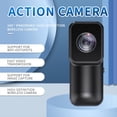 thumbnail image 3 of 1080P HD Mini Wifi Sports Camera 160 Wide Angle Outdoor Recorder Wireless Real Time Viewing Back Clip Action Camcorders,1x Sports Camera(Without memory card) 1x Wrist strap 1x Cycling stand,Black, 3 of 8