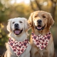 thumbnail image 2 of Dog Bandana 2 Pack,Pioneer Flower Floral Print Pattern Bandanas for Dogs,Cat Bandana,Small/ Large Dog Bandana 2 Size,Dog Bandanas, 2 of 6