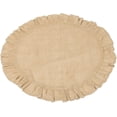 thumbnail image 3 of Round Ruffled Burlap Mat (16"), 3 of 3