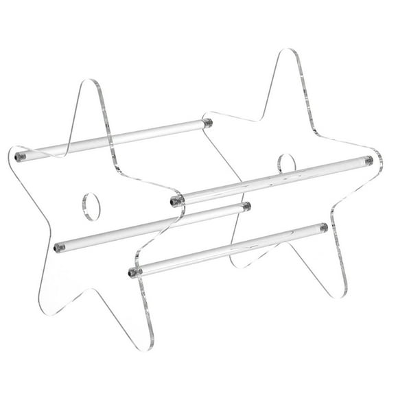 MasteelfCA Acrylic CD Storage Holder Desktop Star Adorn Home Books Holder for Indoor