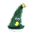 thumbnail image 1 of Sombrero de Papá Noel que canta y baila, árbol de Navidad eléctrico, sombrero de Navidad, columpio, juguete musical, juguete luminoso, regalo de Navidad para niños, 1 of 9