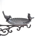 thumbnail image 5 of Cast Iron Bird Bath with Hook Garden Decor Wall Mounted Weatherproof Vintage Water Bowl for Wild Birds, 5 of 7