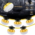 thumbnail image 5 of FungLam 100FT Construction Lights String, 100W 10000LM Industrial LED String Work Lights IP65 Waterproof Super Bright for Construction Sites Temporary Work Jobsites Outdoor String Lights, 5 of 12