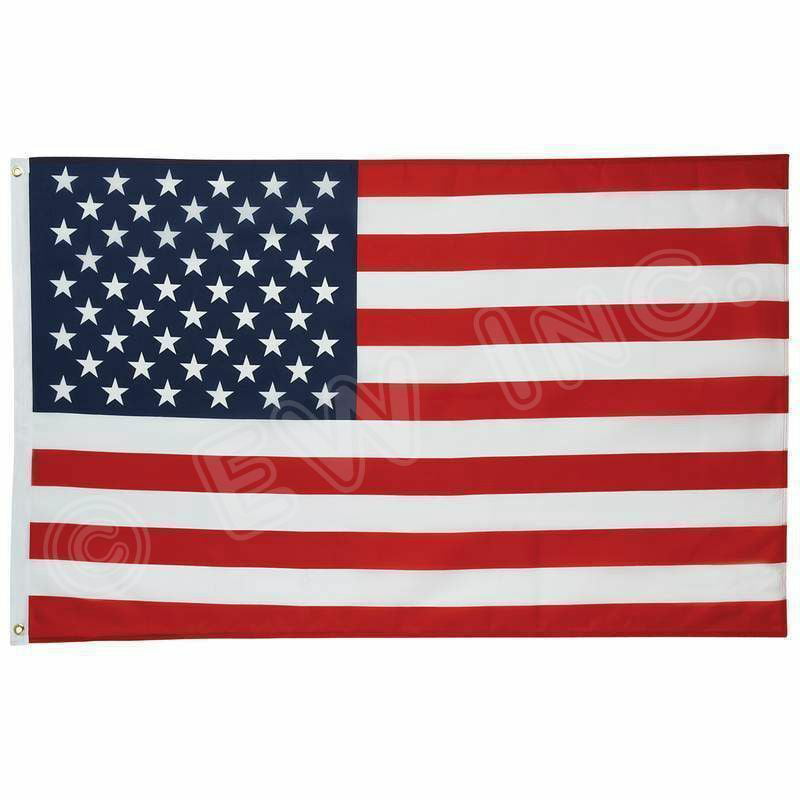 USA United States of America US Stars 4-Pack 3x5 American Flags w/ Grommets 