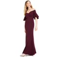 thumbnail image 1 of Vestido sólido Calvin Klein para mujer, Púrpura, 12, Fuera del hombro, 1 of 2
