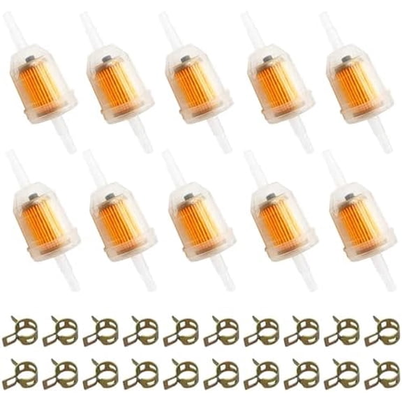 1/4" 5/16"  Fuel Filters with Magnet for Briggs & Stratton John Deere Kawasaki Kohler Lawn Mowers Small Tractors Garden Tillers Go Garts & Clamps x20$$Vehicle Parts & Accessories