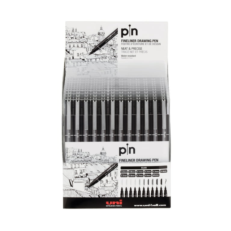 Uni Pin Drawing Pen Fineliner - Every Nib Size, Every Colour - Buy 4, Pay  For 3