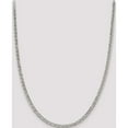 thumbnail image 5 of Sterling Silver 4.25mm 6 Side D/C Flat Double Curb Chain (24 X 4.25) Made In Italy qfc152-24, 5 of 5