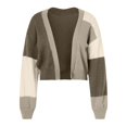 thumbnail image 5 of kamemir Plus Size Women Cardigan Womens Open Front Long Sleeve Knit Cardigan Sweater(Coffee,M), 5 of 5