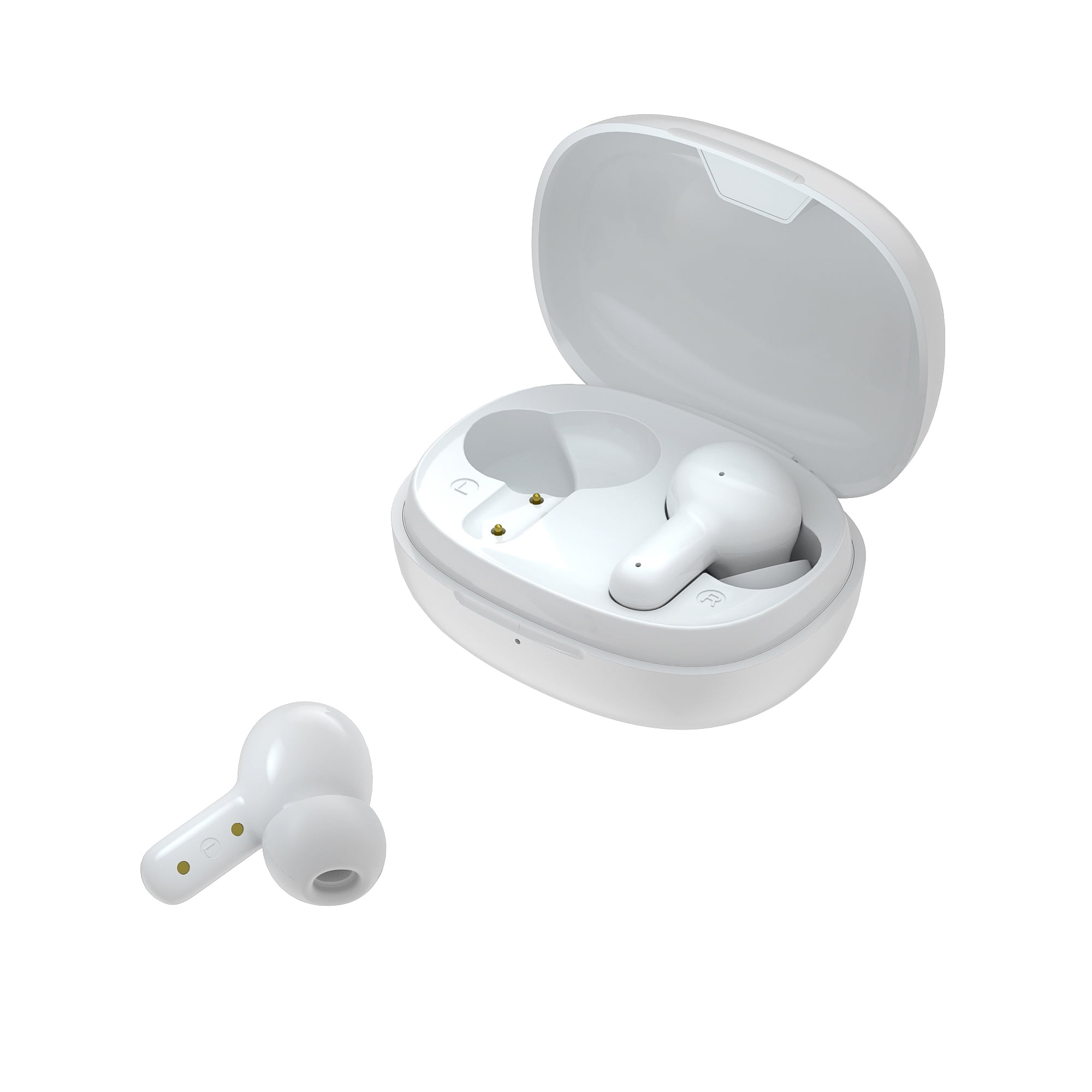 Bluetooth True wireless earbuds-in-Ear, wireless charging Environment noise cancelling, Deep Bass Sound Microphone in-Ear Stereo Headphones. Color : White