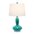 thumbnail image 2 of Elegant Designs Contemporary Curved Glass Table Lamp&amp;#44; Teal, 2 of 6