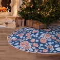 thumbnail image 5 of Sikiie Rose Flowers Nativity Christmas Tree Skirt, Jesus Christian Winter Holiday Tree Mat Decoration(30-48IN)36", 5 of 6