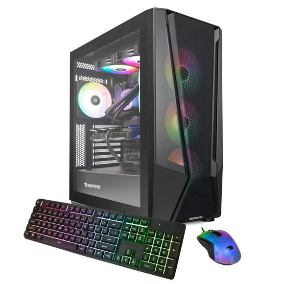 iBUYPOWER TraceMeshA7N46T01 Gaming Desktop Liquid Cooled AMD Ryzen 7-7700 NVIDIA GeForce RTX 4060Ti 16GB DDR5 1TB SSD