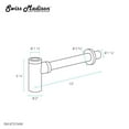 thumbnail image 6 of Bottle Trap Drain, Matte White, 6 of 6