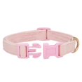 thumbnail image 2 of Miaocao  Soft Corduroy Dog Collar,Adjustable Pet Collar with Quick Release Buckle & Gold D-Ring for Medium Dogs, 2 of 7
