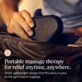thumbnail image 3 of Theragun Mini Massage Gun - Handheld Deep Tissue Percussion Massage Gun & Compact Personal Massager for On-The-Go, Portable Muscle Pain Relief in Neck, Back, Leg, Hand, Shoulder and Foot (Black - 2.0), 3 of 5