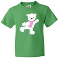thumbnail image 3 of Inktastic Polar Bear, White Bear, Ice Skating Bear, Scarf Youth T-Shirt, 3 of 5