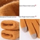 thumbnail image 4 of Guantes de punto de lana cálidos para estudiantes con pantalla táctil a prueba de frío y forro polar con estampado de piña para pareja de mujeres para otoño e invierno, 4 of 5