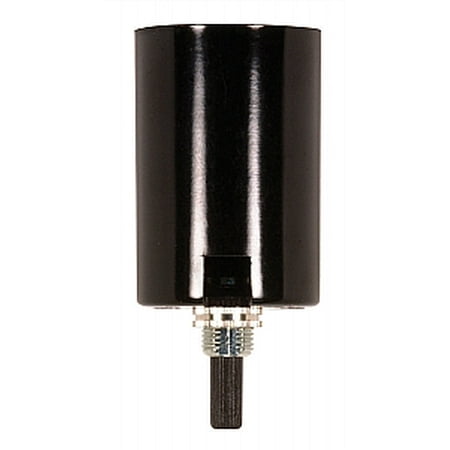 Bottom Turn Knob Socket - Satco Bottom Turn Knob with Removable Husk 2in Height with 3/8in Bushing