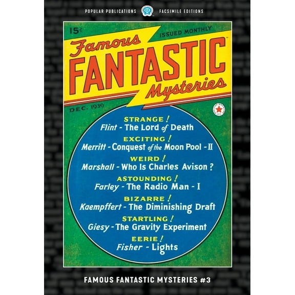 Famous Fantastic Mysteries Famous Fantastic Mysteries #3: Facsimile Edition, Book 3, (Paperback)