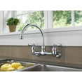 thumbnail image 2 of Peerless Claymore Two Handle Wall-Mount Kitchen Faucet in Chrome P299305LF, 2 of 5