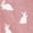 Lapin (Rose), variante sur Miss Sparrow - Chaussettes Respirantes en Bambou Doux pour Femmes