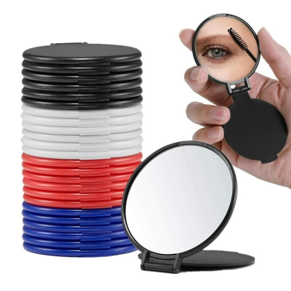 24Pcs Compact Mirrors Bulk, Round Pocket Mini Folding Makeup Mirror for Purse