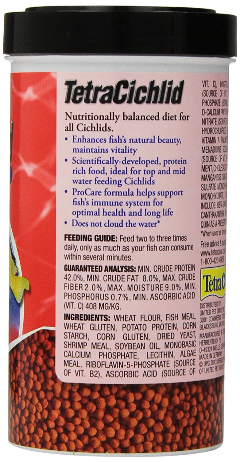 Tetra TetraCichlid Floating Pellets Fish Food photo 2
